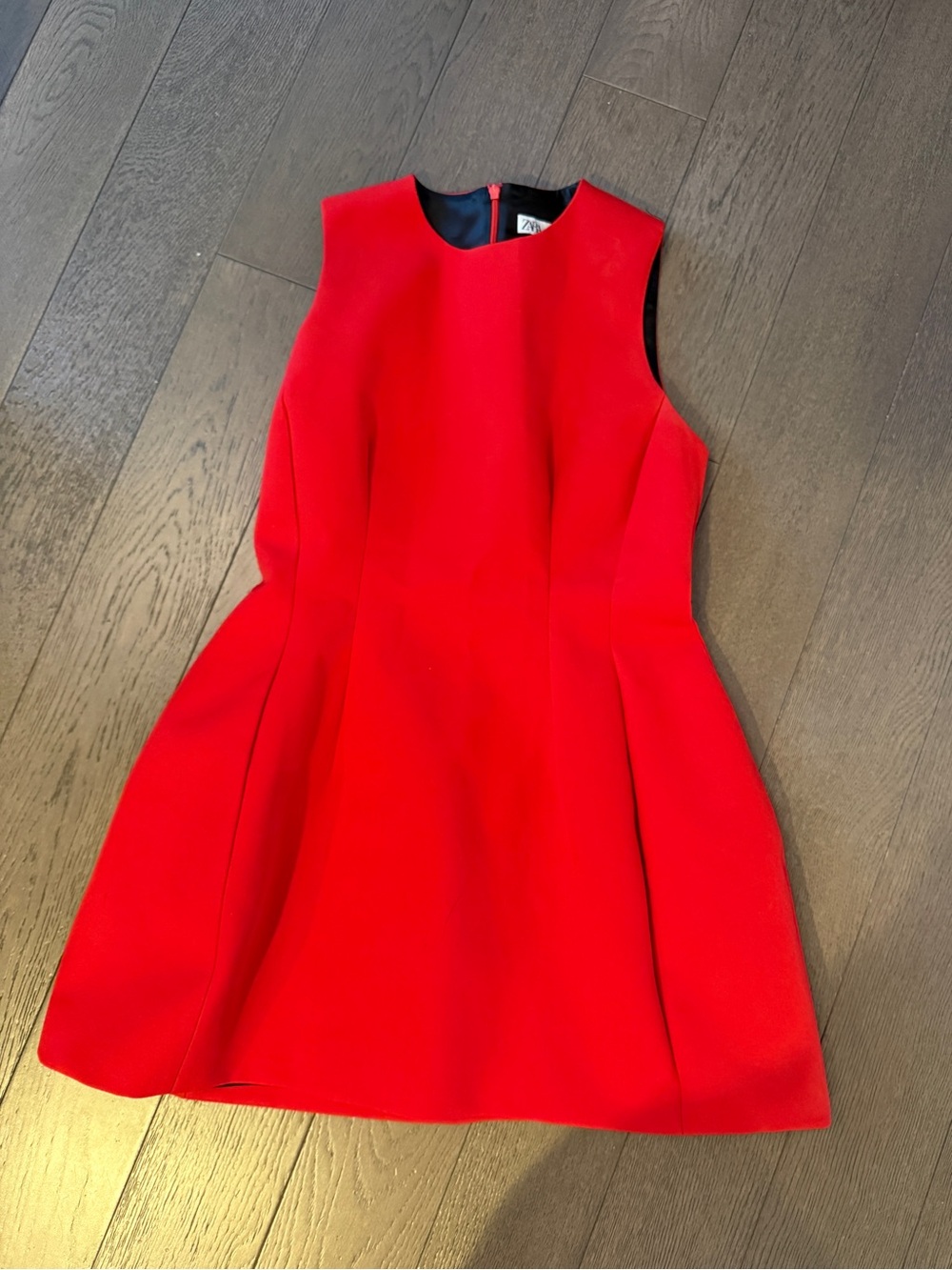 Bright Red Sleeveless Fit-and-Flare Dress